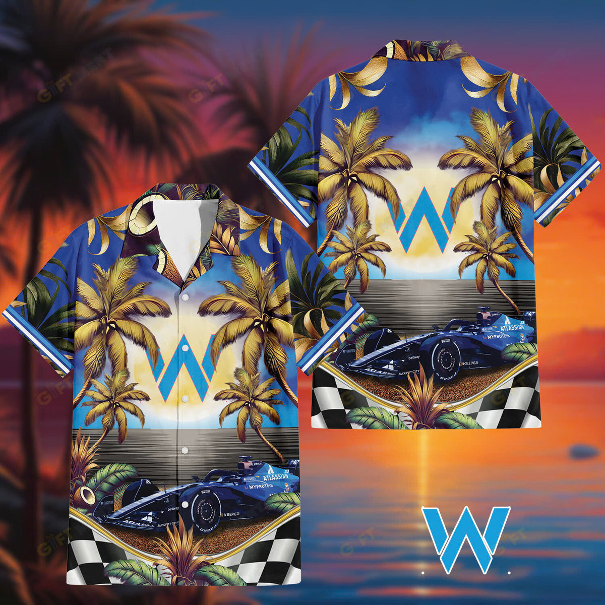 Williams F1 Hawaiian Shirt