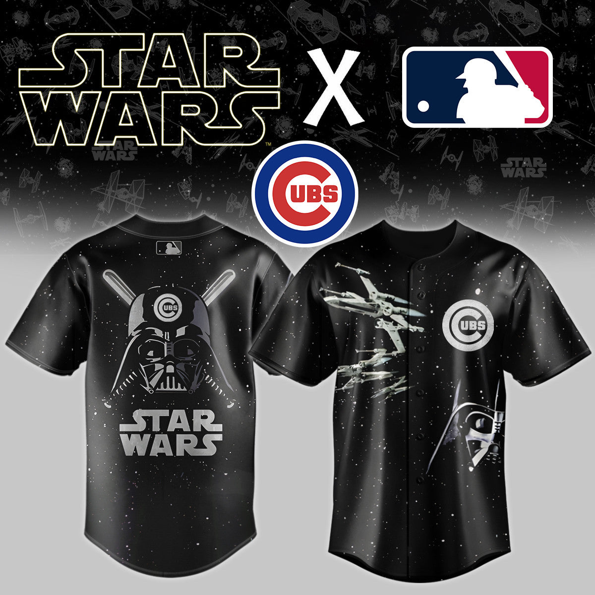 Chicago Cubs x Star wars Baseball Jersey
