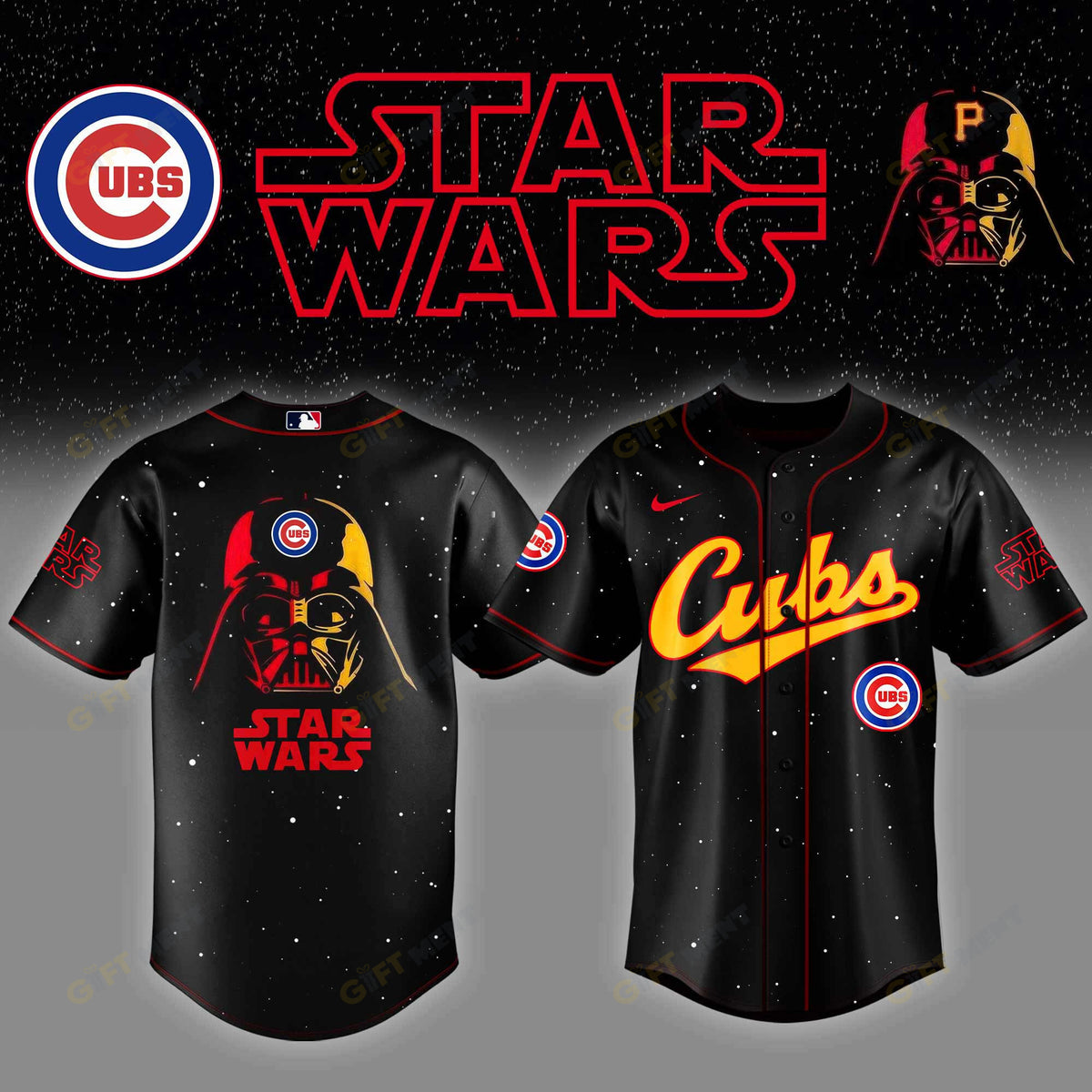 Chicago Cubs x Star Wars Night Baseball Jersey