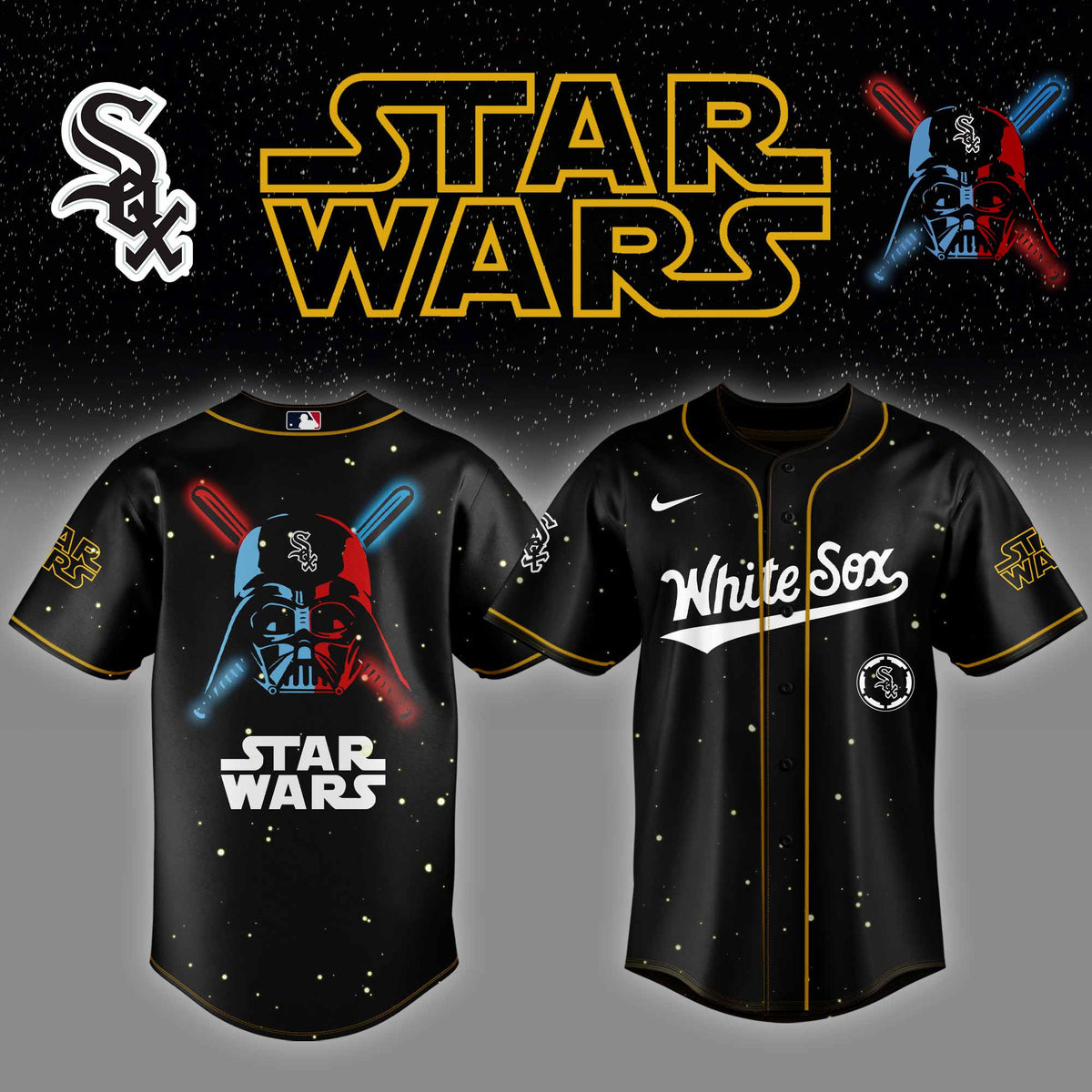 Chicago White Sox MLB x StarWars Baseball Jersey