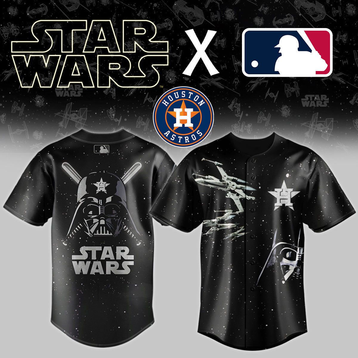 Houston Astros x Star wars Baseball Jersey