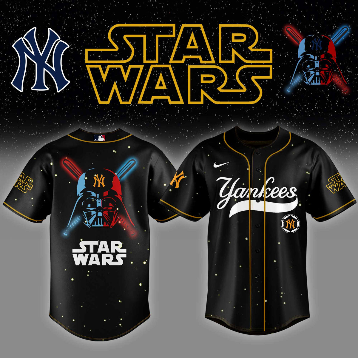 New York Yankees MLB x StarWars Baseball Jersey