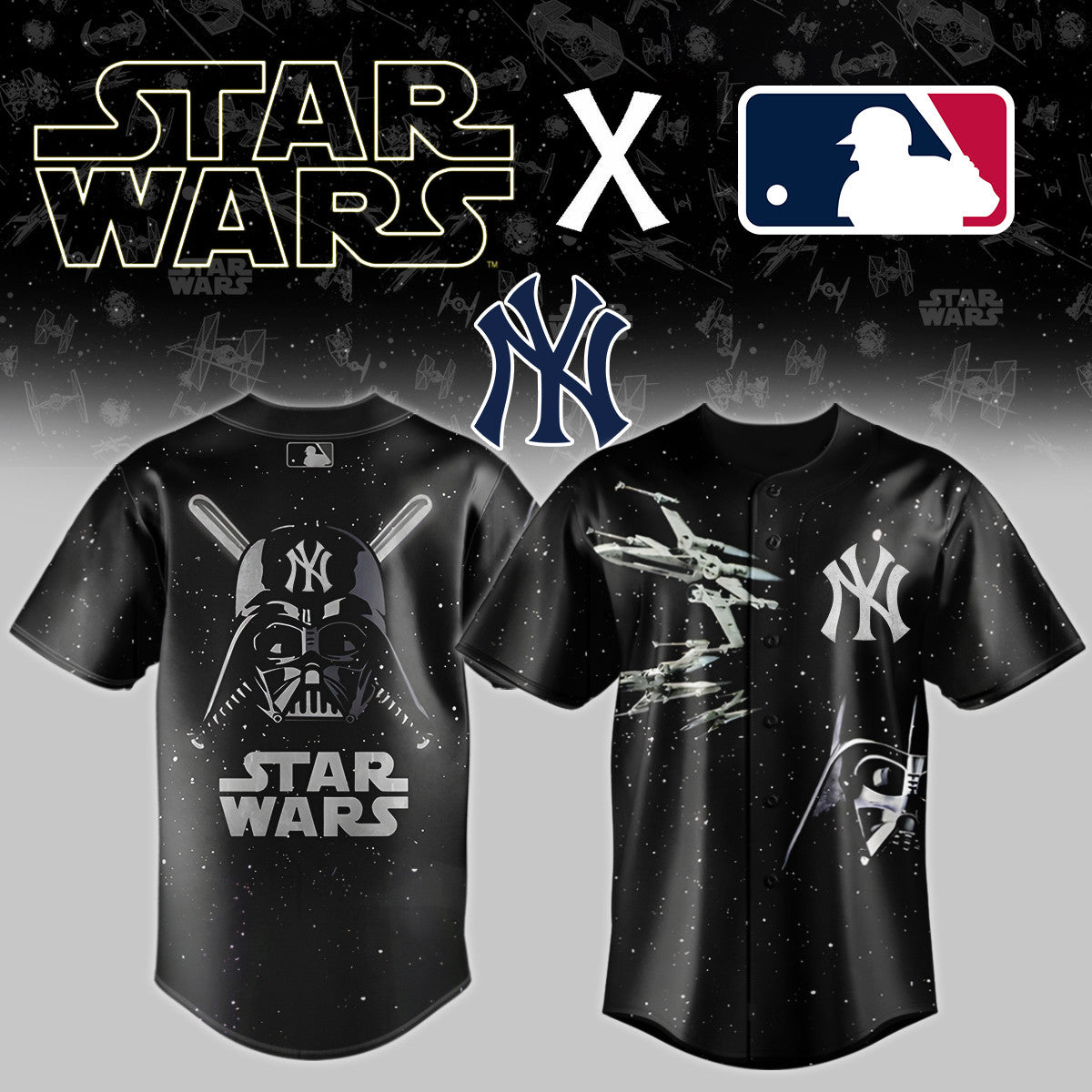 New York Yankees x Star wars Baseball Jersey