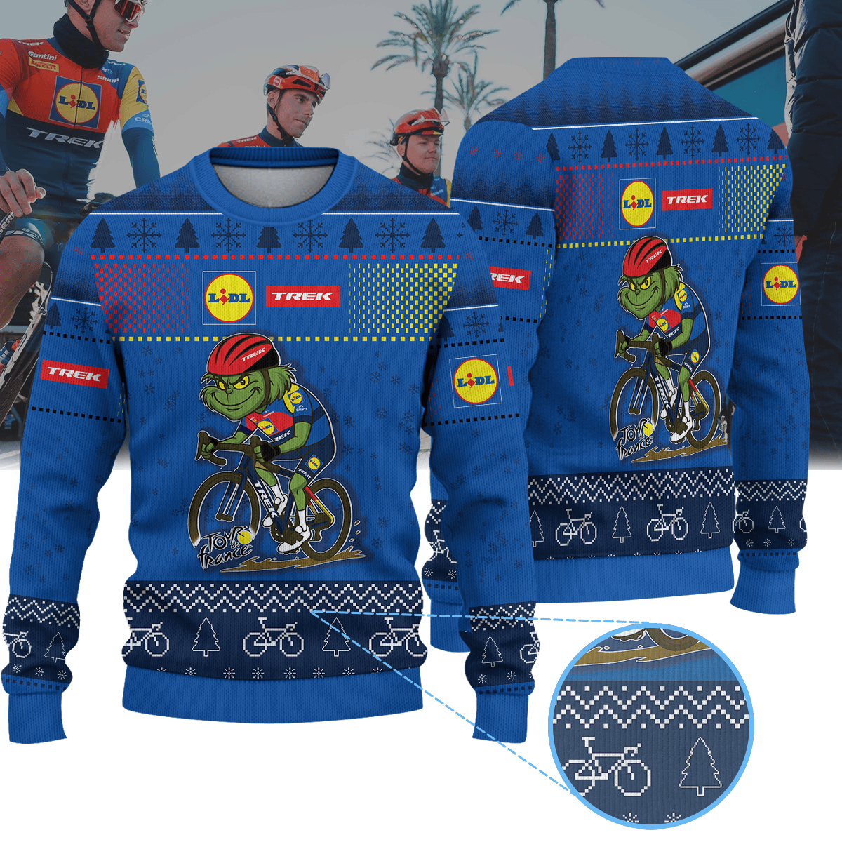 LIDL TREK × Grinch Christmas Ugly Sweater