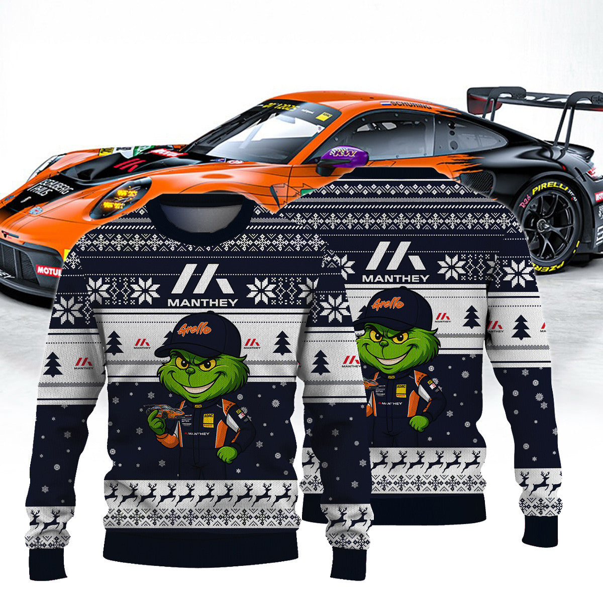 Manthey Junior Team DTM × Grinch Ugly Christmas Sweater